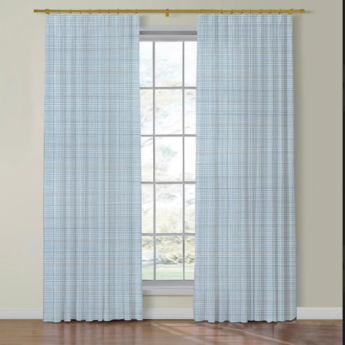 Thibaut GRASSMARKET CHECK Side Drapery Panels