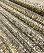 Load image into Gallery viewer, Lee Jofa Relic Chestnut Kelly Wearstler Taupe Cream Black Mustard Tweed Upholstery Fabric STA 5096