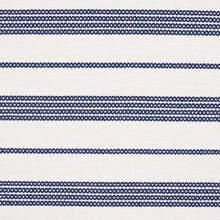 Load image into Gallery viewer, 1.5 Yard Remnant Schumacher Serra Mesa Navy Indoor/Outdoor Stripe