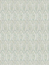 Load image into Gallery viewer, Linen Cotton Cream Seafoam Floral Print Upholstery Drapery Fabric FB