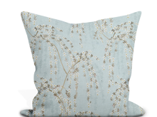 Load image into Gallery viewer, Custom Pillow Cover in Floral Thibaut Weeping Blossom in Blue - One Side
