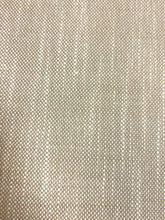 Load image into Gallery viewer, Designer Water &amp; Stain Resistant Beige Indoor Outdoor Faux Linen Tweed Upholstery Fabric / Flax WHS 4643