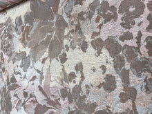 Load image into Gallery viewer, Vintage Mauve Blush Cafe Au Lait Floral Abstract Tapestry Upholstery Fabric