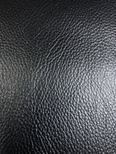 Load image into Gallery viewer, 0.9 Yard Designer Charcoal Black Lustrous Faux Leather Upholstery Vinyl WHS 4586