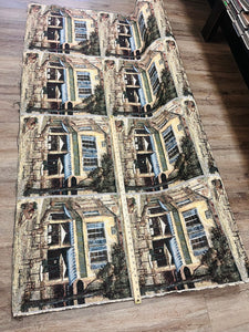 French Cafe Bistro Country Scene Cotton Tapestry Upholstery Fabric WHS 5183