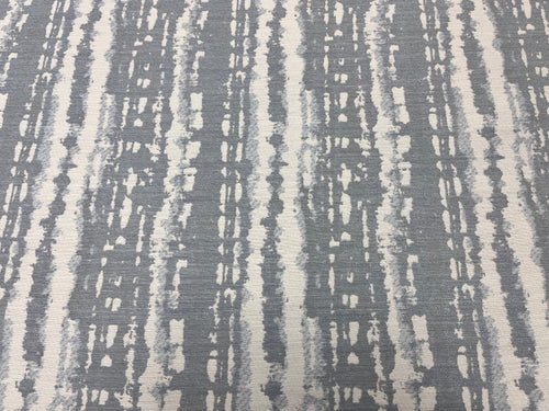 Kravet Design Leilani Chambray 35826-15 Breezy Indoor/Outdoor Stain Repellent Grey Steel Blue Cream Abstract Upholstery Fabric