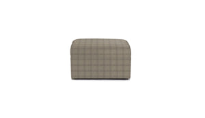 Wool Blend Grey Black Plaid Upholstery Fabric FB