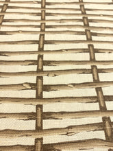 Load image into Gallery viewer, Lee Jofa Paolo Moschino Twig Fence Brown Linen Cotton Upholstery Drapery Fabric WHS 5080