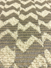 Load image into Gallery viewer, Black Edition Samar Tungsten Textured Boucle Weave Taupe Grey Cream Geometric Upholstery Fabric STA 5123