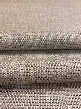 Load image into Gallery viewer, Designer Water &amp; Stain Resistant Charcoal Grey Taupe Off White Tweed MCM Mid Century Modern Upholstery Fabric WHS 4571
