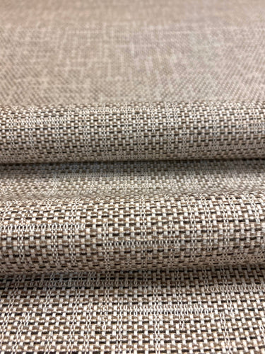 Designer Water & Stain Resistant Charcoal Grey Taupe Off White Tweed MCM Mid Century Modern Upholstery Fabric WHS 4571