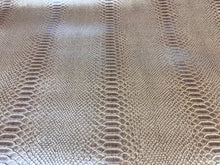 Load image into Gallery viewer, Designer Heavy Duty Caramel Brown Bronze Reptile Snake Faux Leather Upholstery Vinyl