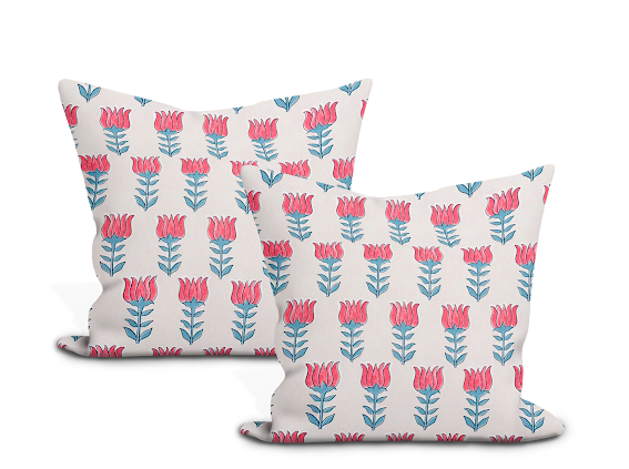 Schumacher Mia Tulip Pillow Cover