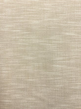 Load image into Gallery viewer, Designer Water &amp; Stain Resistant Beige Indoor Outdoor Faux Linen Tweed Upholstery Fabric / Flax WHS 4643