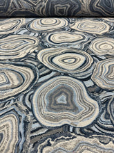 Load image into Gallery viewer, Kravet Design Crypton 34707-1611 Navy Blue Grey Abstract Geode Upholstery Fabric