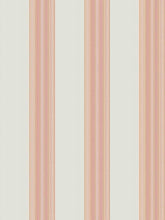 Load image into Gallery viewer, Cotton Cream Coral Pink Orange Herringbone Stripe Upholstery Drapery Fabric FB