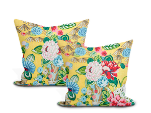 Schumacher Bouquet Chinois Pillow Cover