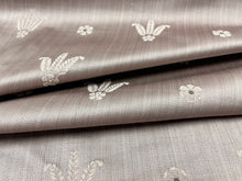 Load image into Gallery viewer, Vintage Taupe Stripe French Country Damask Upholstery Drapery Fabric