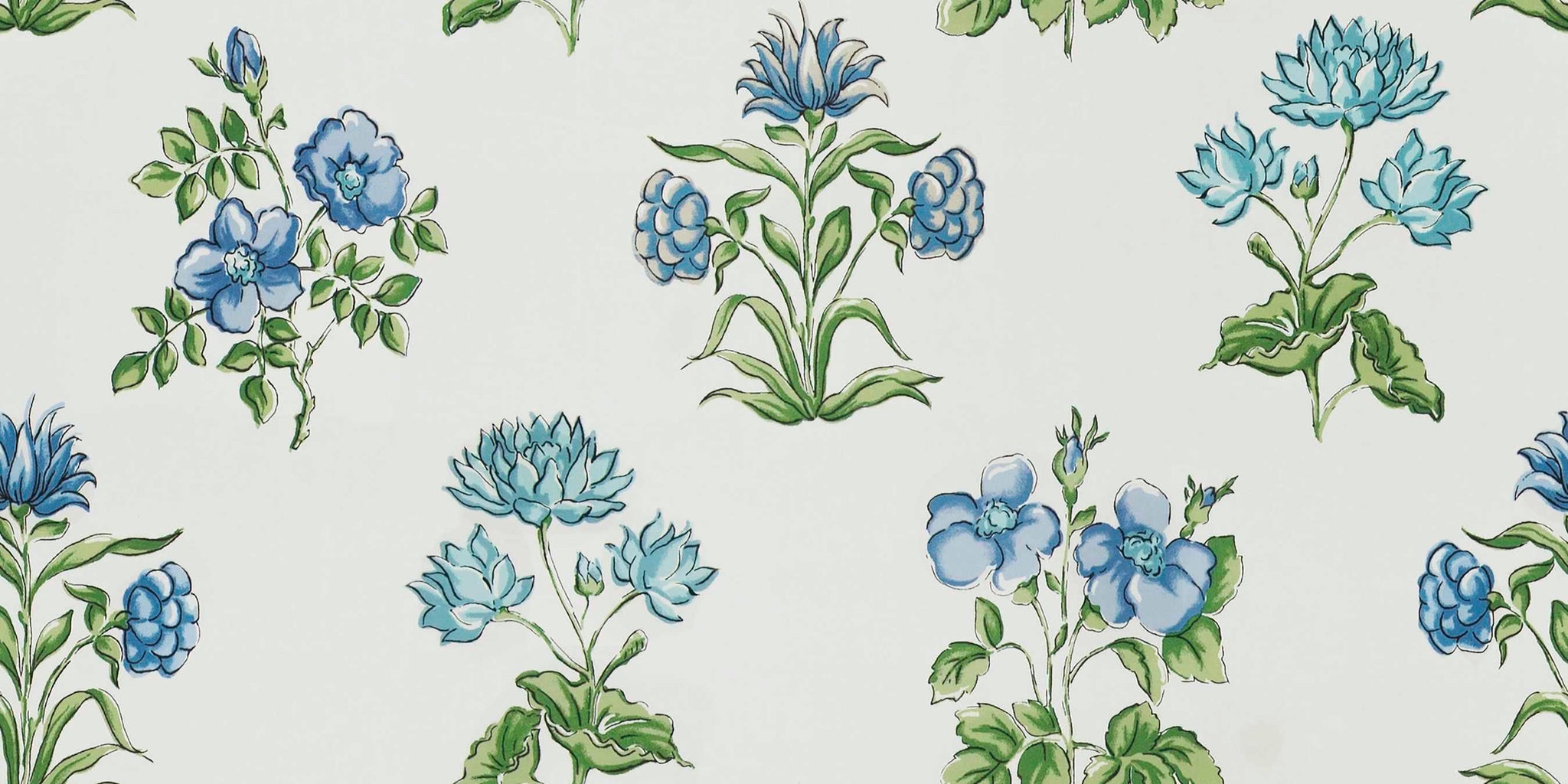 Floral Chintz Green Drapery Fabric | Fabric Bistro | Columbia | SC