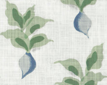 Load image into Gallery viewer, Cotton Cream Blue Green Radish Floral Drapery Fabric FB