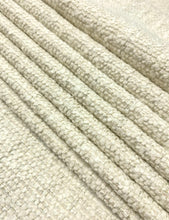Load image into Gallery viewer, Designer Water Stain Resistant Cream Gray MCM Mid Century Modern Tweed Boucle Upholstery Fabric STA 5098