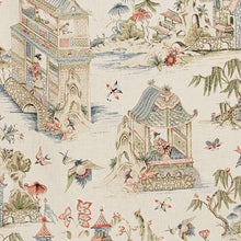 Load image into Gallery viewer, Set of Two Made to Order Thibaut Grand Palace Chinoiserie Side Drapery Panels