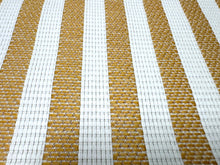 Load image into Gallery viewer, Pollack Outdoor Riviera Stripe Sunbeam Indoor Outdoor Golden Yellow Ivory Upholstery Fabric