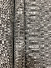 Load image into Gallery viewer, Designer Water &amp; Stain Resistant Charcoal Black Grey MCM Mid Century Modern Tweed Upholstery Fabric WHS 4610