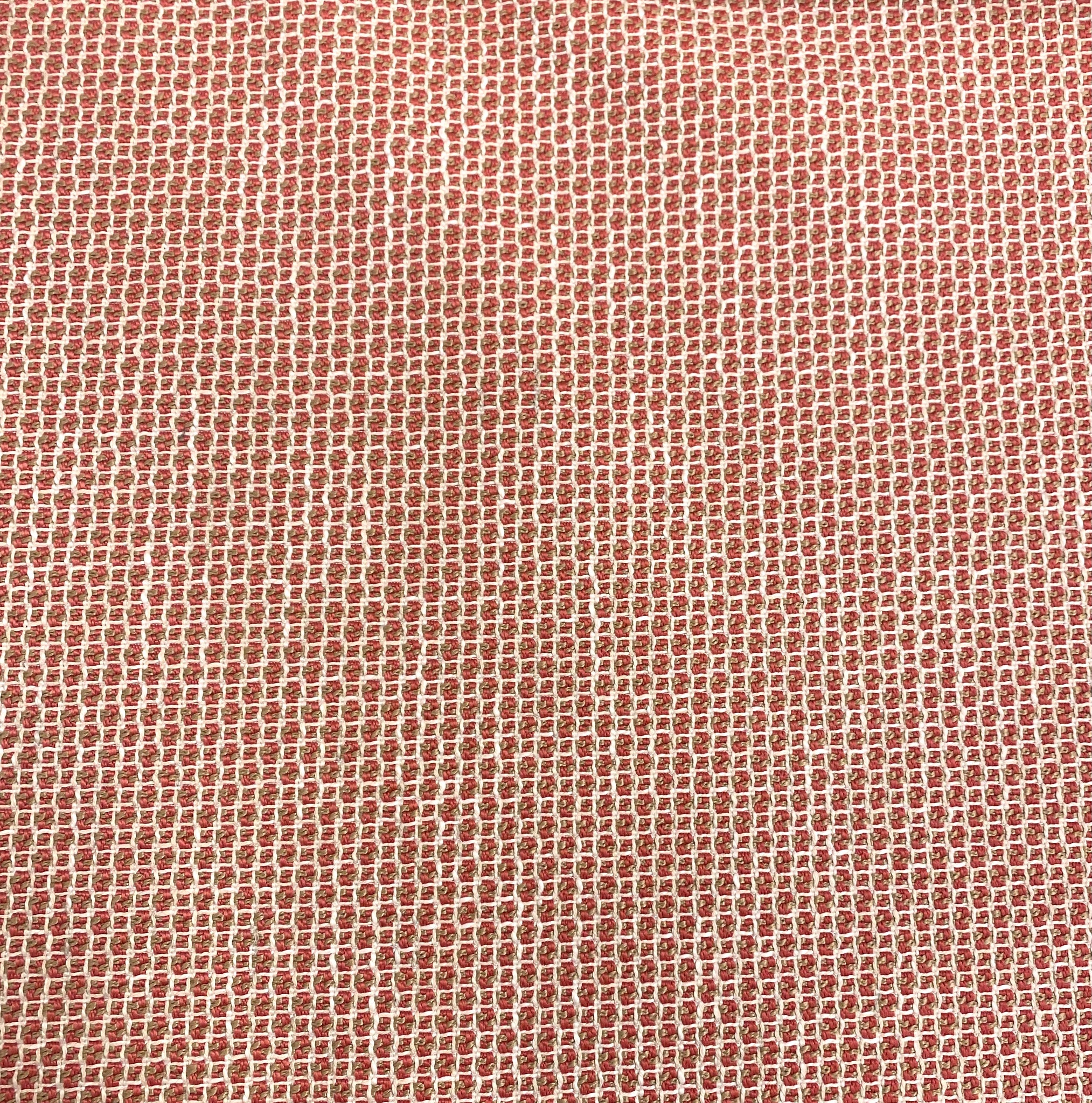 Designer Solution Dyed Acrylic Coral Pink hotsell Cream Woven Basketweave Tweed Water & Stain Resistant Mid Century Modern Upholstery Fabric STA869