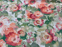 Load image into Gallery viewer, Covington Matisses Garden Printed Cotton Coral Pink Green Ivory Upholstery Drapery Fabric in Summer