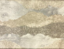 Load image into Gallery viewer, Designer Water Stain Resistant Opal Beige Taupe Grey Abstract Velvet Upholstery Fabric STA 5185