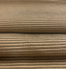 Load image into Gallery viewer, 1.4 Yard Designer Water &amp; Stain Resistant Sage Green Beige Stripe Woven Upholstery Fabric WHS 4592