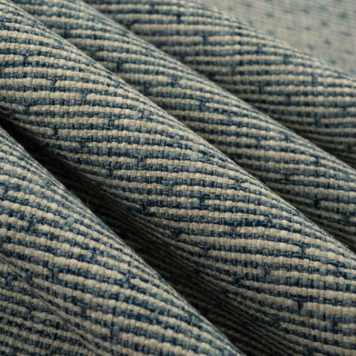 Navy Blue Beige Oatmeal MCM Mid Century Modern Stripe Upholstery Fabric FB
