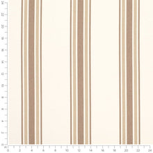 Load image into Gallery viewer, Heavy Duty Ivory Brown Taupe Stripe Upholstery Drapery Fabric