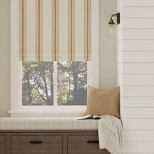 Load image into Gallery viewer, Heavy Duty Ivory Brown Taupe Stripe Upholstery Drapery Fabric