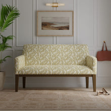 Load image into Gallery viewer, Beige Mustard Gold Green Floral Botanical Embroidered Drapery Fabric