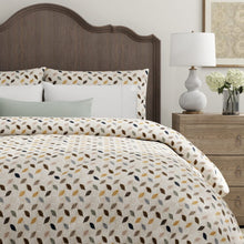 Load image into Gallery viewer, Grey Mustard Gold Taupe Botanical Cut Velvet Upholstery Fabric