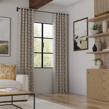 Load image into Gallery viewer, Grey Mustard Gold Taupe Botanical Cut Velvet Upholstery Fabric
