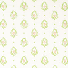 Load image into Gallery viewer, Cotton Ivory Green Teal Botanical Upholstery Drapery Fabric