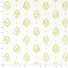 Load image into Gallery viewer, Cotton Ivory Green Teal Botanical Upholstery Drapery Fabric