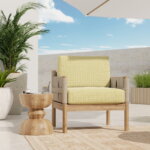 Load image into Gallery viewer, InsideOut Indoor Outdoor Performance Chartreuse Green White Geometric Upholstery Fabric