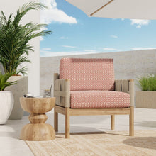 Load image into Gallery viewer, InsideOut Indoor Outdoor Performance Coral Red White Geometric Upholstery Fabric