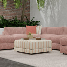 Load image into Gallery viewer, InsideOut Indoor Outdoor Performance Coral Red White Geometric Upholstery Fabric