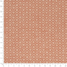 Load image into Gallery viewer, InsideOut Indoor Outdoor Performance Coral Red White Geometric Upholstery Fabric