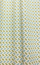 Load image into Gallery viewer, 2.5 Yards Brunschwig &amp; Fils New Briquetage Aqua Lime Cotton Indoor Outdoor Upholstery Fabric STA 6324
