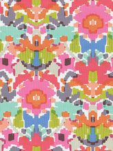 Load image into Gallery viewer, Bella Dura Indoor Outdoor Suncoast Floral Aqua Blue Purple Pink Green Blue Upholstery Drapery Fabric FB