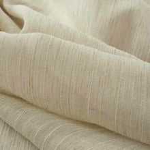Load image into Gallery viewer, 118” Wide Semi Sheer Beige Stripe Drapery Fabric FB
