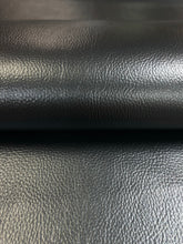 Load image into Gallery viewer, 0.9 Yard Designer Charcoal Black Lustrous Faux Leather Upholstery Vinyl WHS 4586