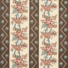 Load image into Gallery viewer, Pair of Custom Made Schumacher Sylvain Floral Stripe Pillow Covers - Both Sides