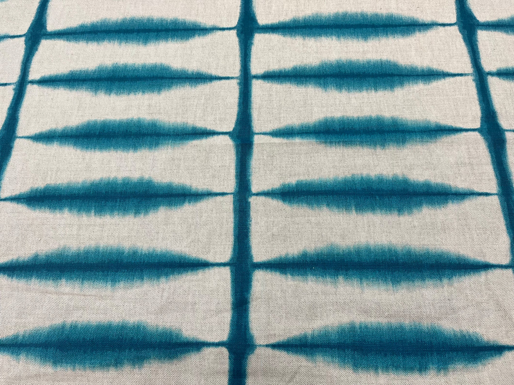 Scion Shibori Teal Linen Abstract Fabric